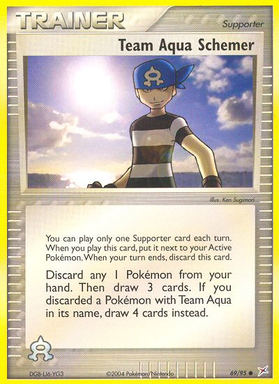 Team Aqua Schemer - Pokémon TCG Card