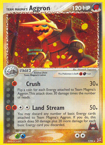 Team Magma's Aggron - Pokémon TCG Card