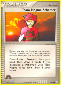Team Magma Schemer - pokemon TCG Card