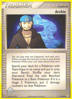 Archie - pokemon TCG Card