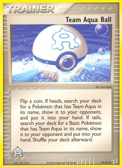 Team Aqua Ball - Pokémon TCG Card