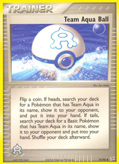 Team Aqua Ball - pokemon TCG Card
