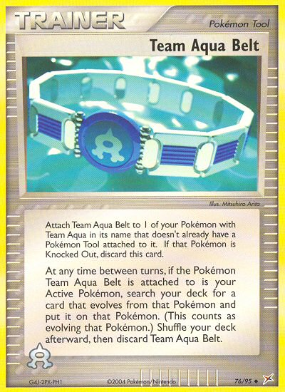 Team Aqua Belt - Pokémon TCG Card