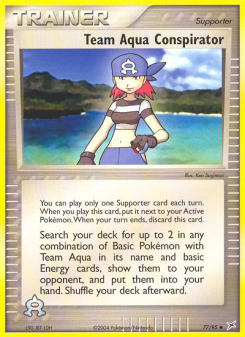 Team Aqua Conspirator - pokemon TCG Card