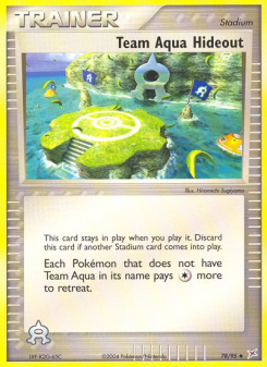 Team Aqua Hideout - pokemon TCG Card