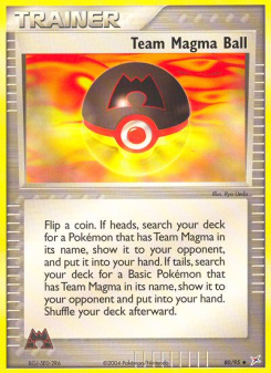 Team Magma Ball - pokemon TCG Card