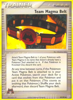 Team Magma Belt - pokemon TCG Card