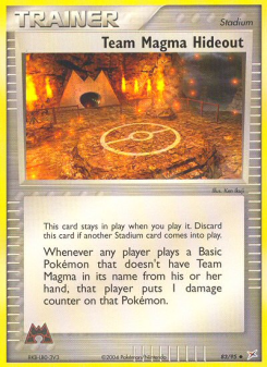 Team Magma Hideout - pokemon TCG Card