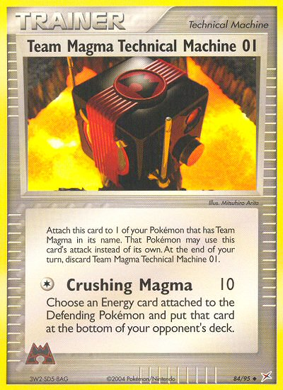 Team Magma's Technical Machine 01 - Pokémon TCG Card