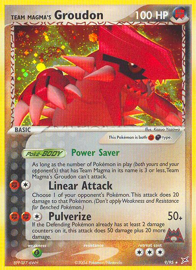 Team Magma's Groudon - Pokémon TCG Card