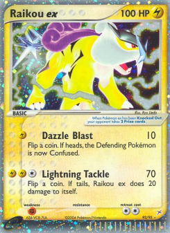 Raikou ex - pokemon TCG Card