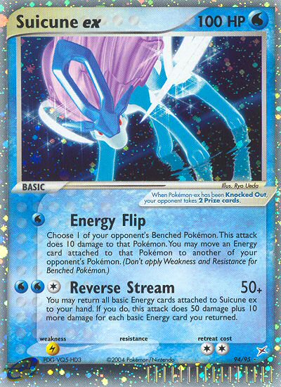 Suicune ex - Pokémon TCG Card