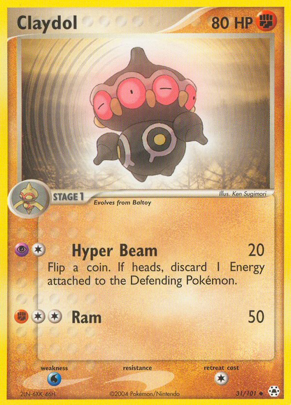 Claydol - Pokémon TCG Card