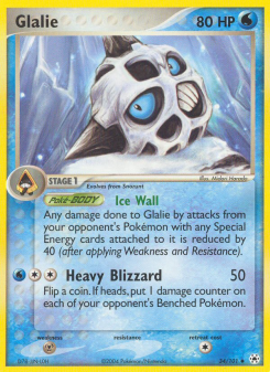 Glalie - pokemon TCG Card