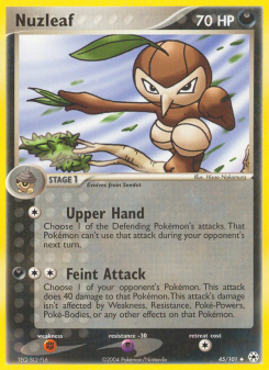 Nuzleaf - pokemon TCG Card