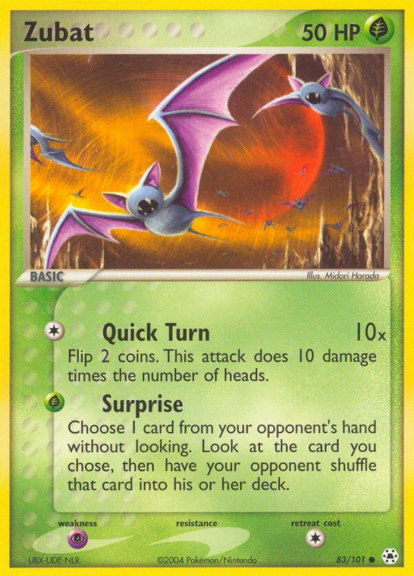 Zubat - Pokémon TCG Card