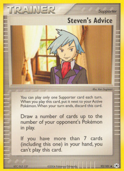 Steven's Advice - pokemon TCG Card