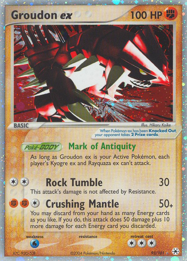 Groudon ex - Pokémon TCG Card