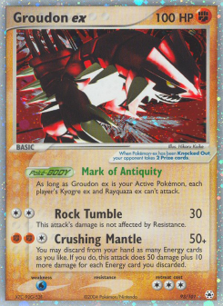 Groudon ex - pokemon TCG Card
