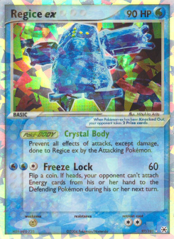 Regice ex - pokemon TCG Card
