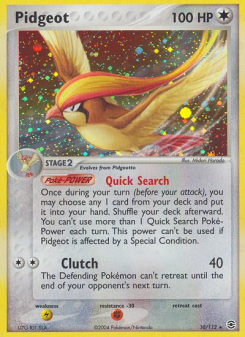 Pidgeot - pokemon TCG Card