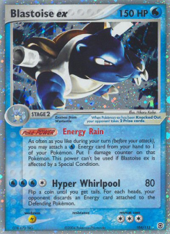 Blastoise ex - pokemon TCG Card