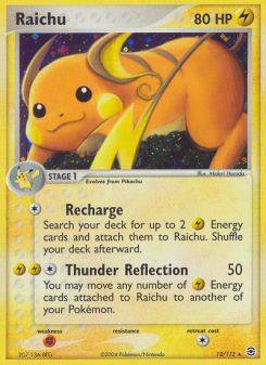Raichu - pokemon TCG Card