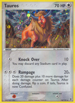 Tauros - pokemon TCG Card