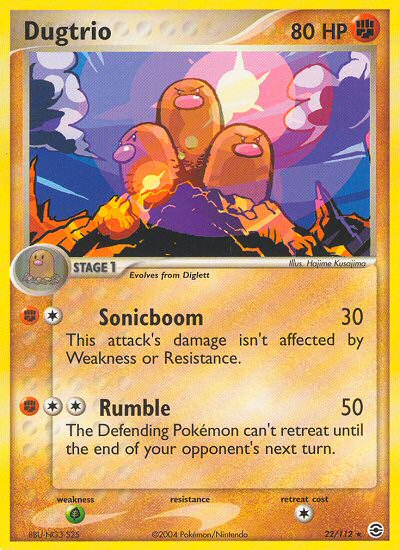 Dugtrio - Pokémon TCG Card