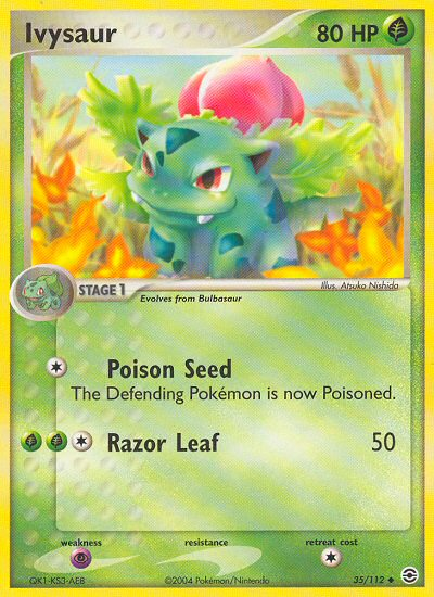 Ivysaur - Pokémon TCG Card