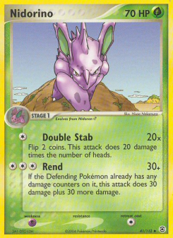 Nidorino - pokemon TCG Card