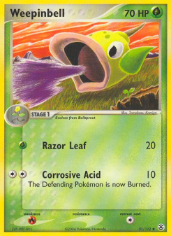 Weepinbell - pokemon TCG Card