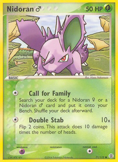 Nidoran♂ - Pokémon TCG Card