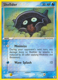 Shellder - pokemon TCG Card