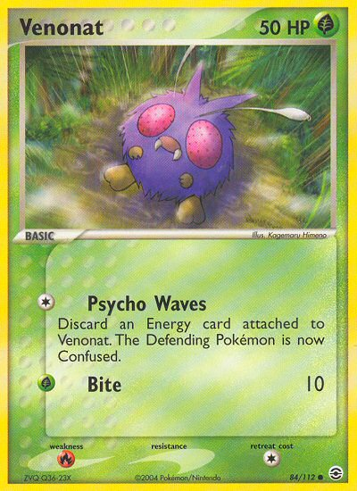 Venonat - Pokémon TCG Card