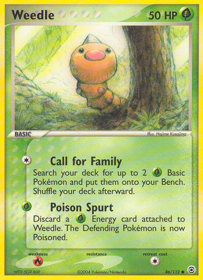Weedle - Pokémon TCG Card