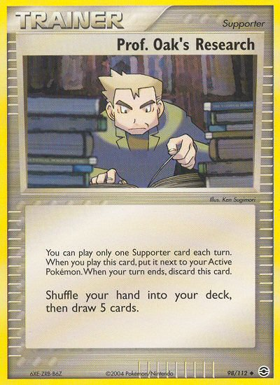 Prof. Oak's Research - Pokémon TCG Card