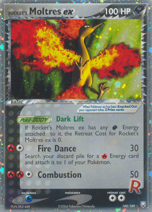 Rocket's Moltres ex - Pokémon TCG Card
