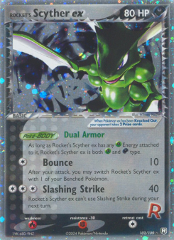 Rocket's Scyther ex - pokemon TCG Card