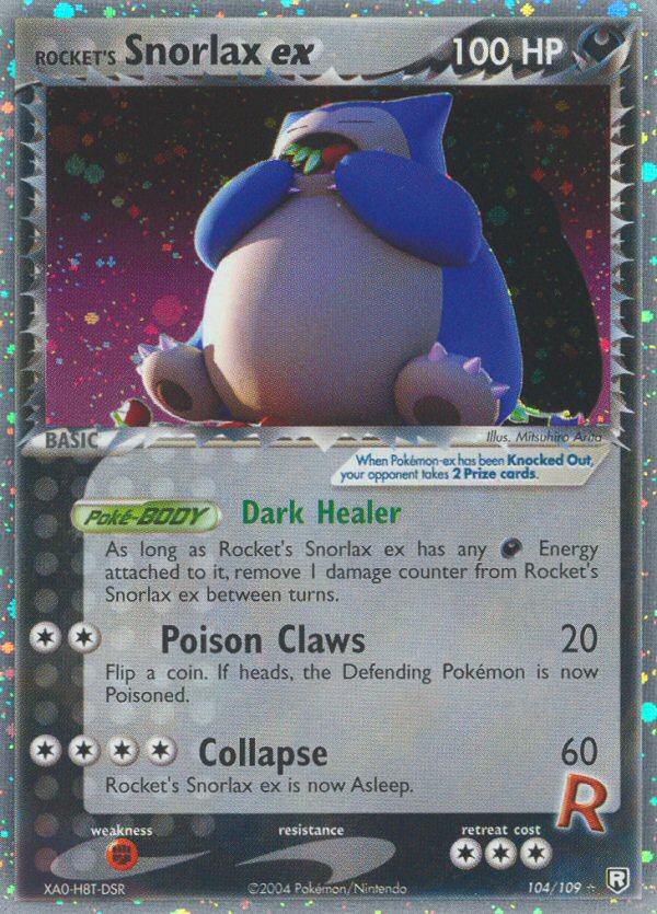 Rocket's Snorlax ex - Pokémon TCG Card