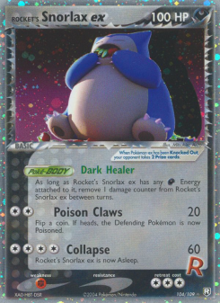 Rocket's Snorlax ex - pokemon TCG Card