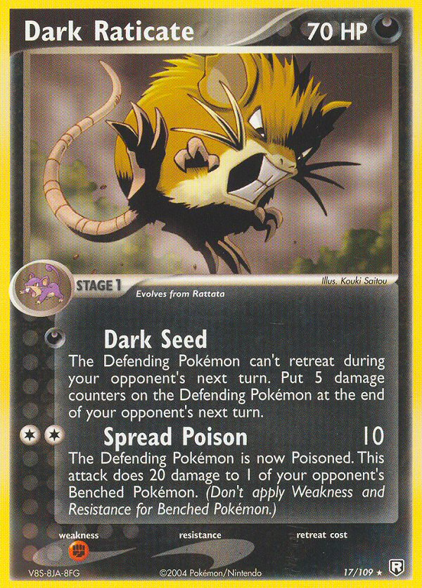 Dark Raticate - Pokémon TCG Card
