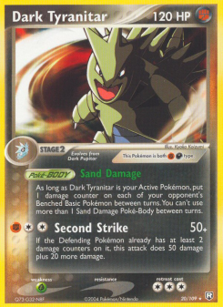 Dark Tyranitar - pokemon TCG Card