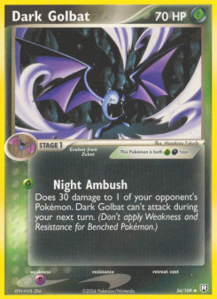 Dark Golbat - pokemon TCG Card
