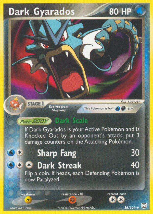 Dark Gyarados - Pokémon TCG Card