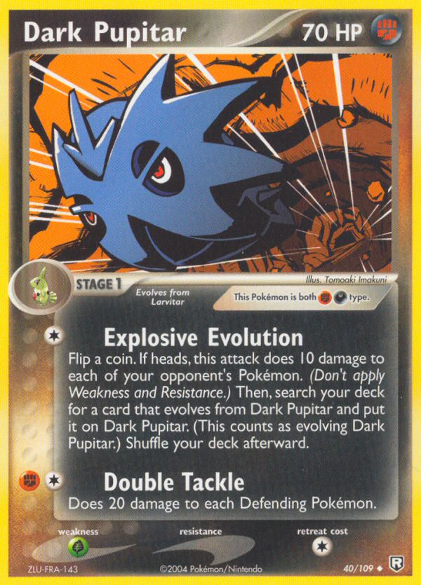 Dark Pupitar - Pokémon TCG Card