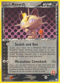 Rocket's Meowth - pokemon TCG Card