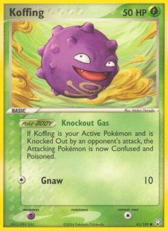 Koffing - pokemon TCG Card
