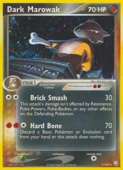 Dark Marowak - pokemon TCG Card