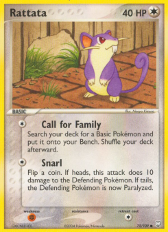 Rattata - pokemon TCG Card